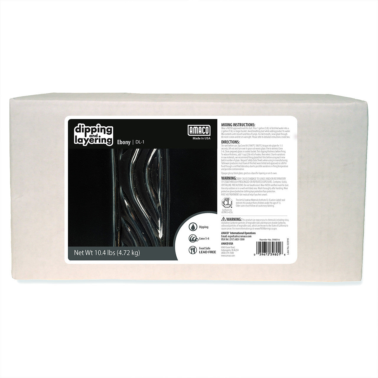 AMACO – Cone 5/6 - DL1 Ebony