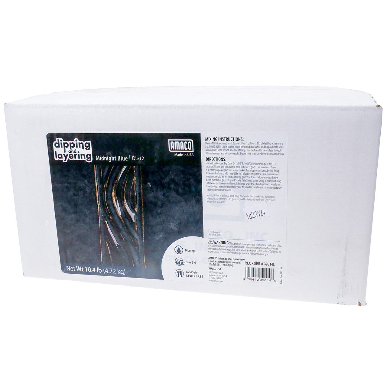 AMACO – Cone 5/6 - DL12 Midnight Blue