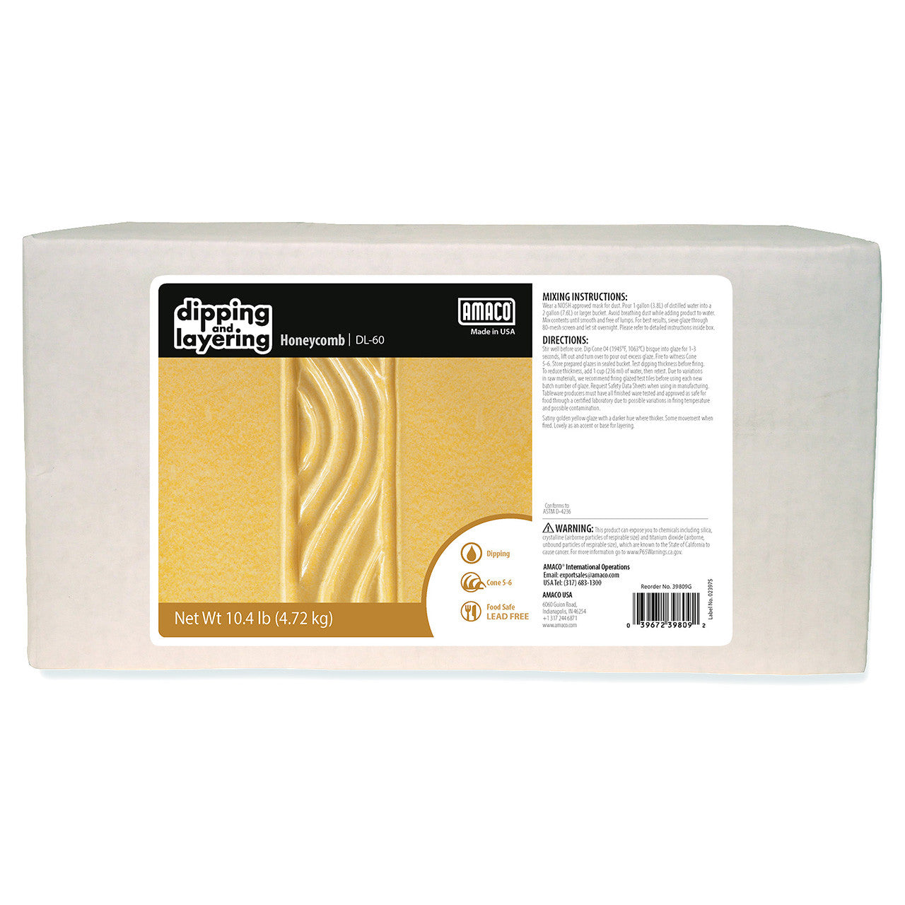 AMACO – Cone 5/6 - DL60 Honeycomb