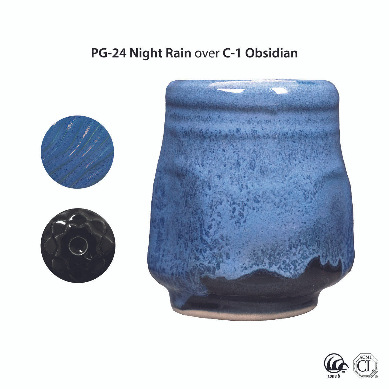 AMACO – Cone 5/6 - PG-24 Night Rain