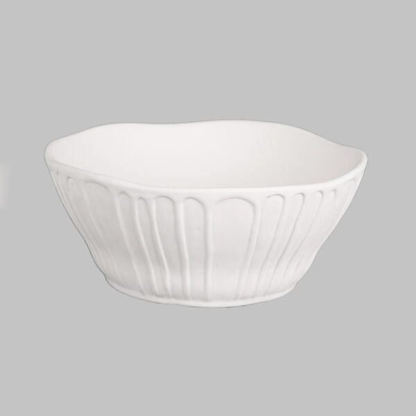 Mayco Stoneware Bisque - SB154 Stoneware Fluted Small Bowl