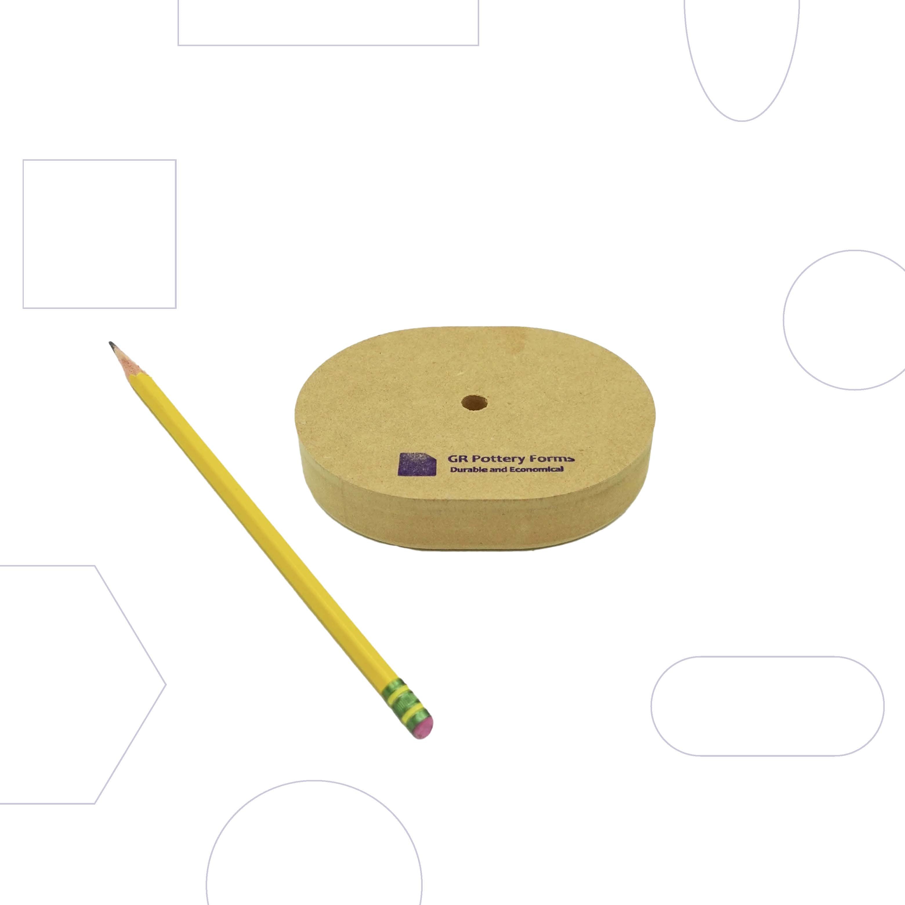 GR POTTERY FORMS:GR Wallie Rounded Rectangle 5x4