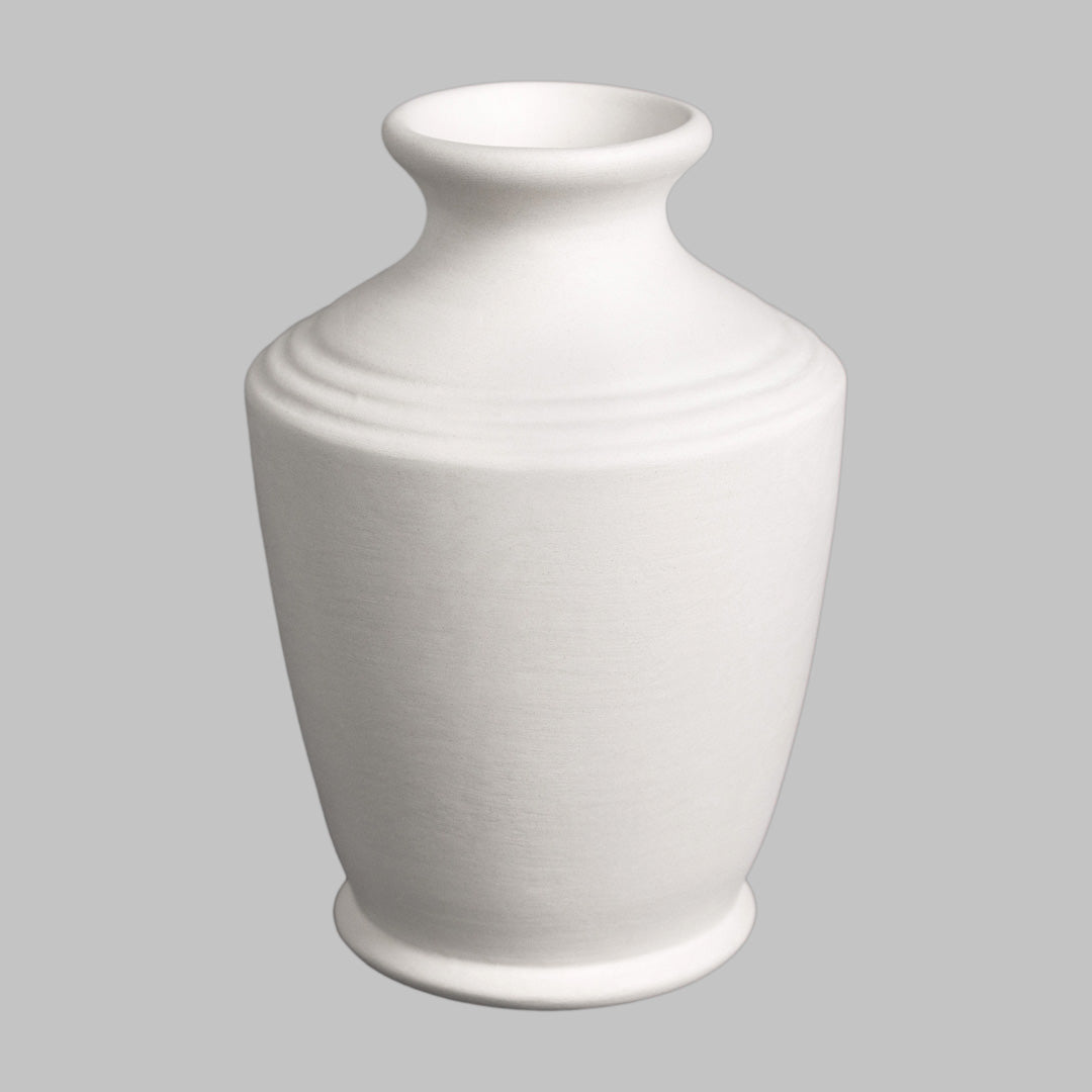 Mayco Stoneware Bisque - SB156 Stoneware Ringed Bud Vase
