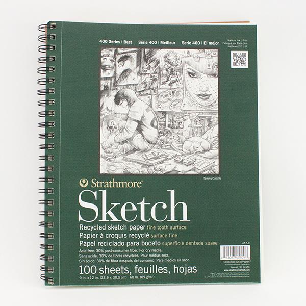 Spiral Sketch Books - 30 Sheets, 9 x 12