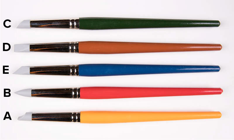 CCA - Rubber Clay Shaper, Set of 5