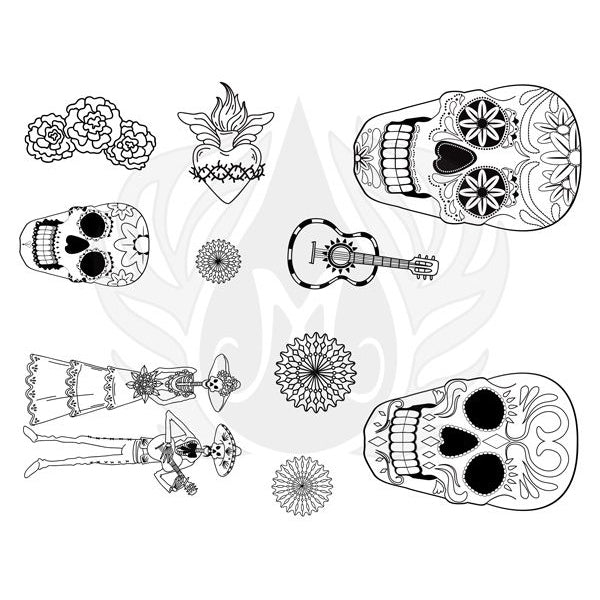 DSS-152 Silk Screen Day of the Dead