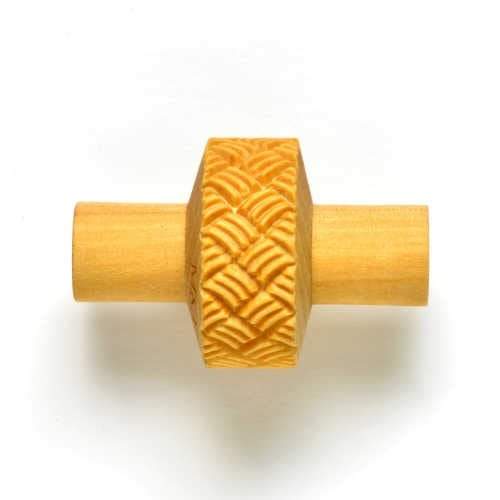 MKM RS-016 Small Handle Roller – Basket Weave