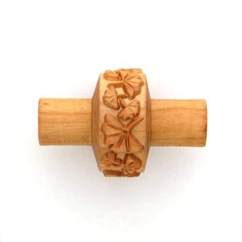 MKM RS-028 Small Handle Roller – Ginkgo Leaves