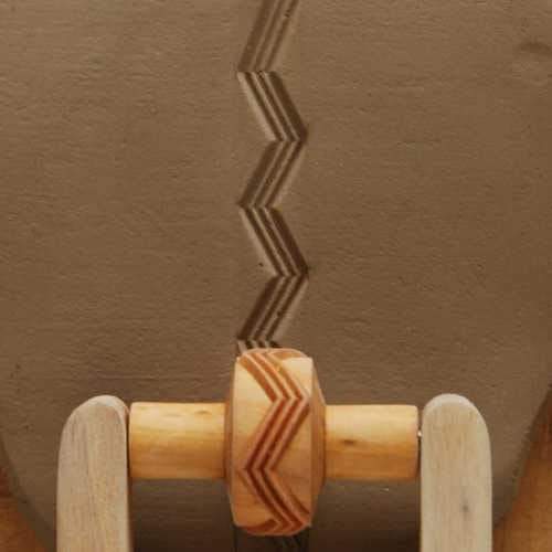 MKM RS-008 Small Handle Roller – 3 Zigzag