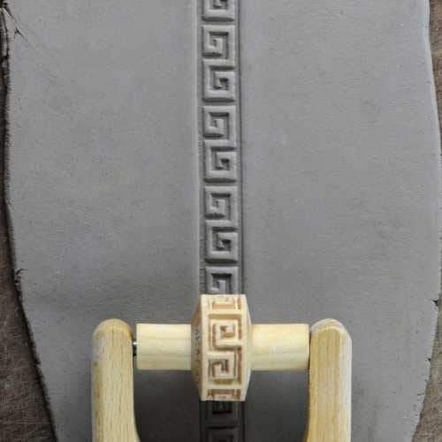 MKM RS-030 Small Handle Roller – Geometric Design 1