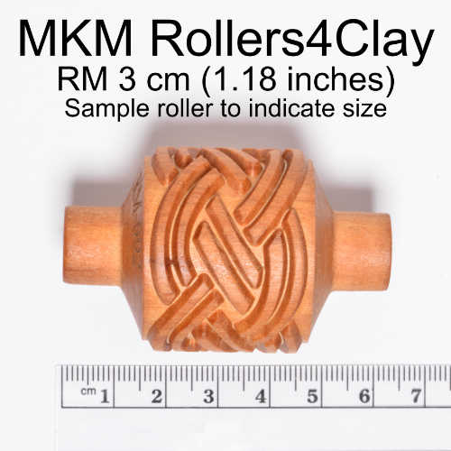 Clay Texture Roller, Honeycomb - The Ceramic Shop
