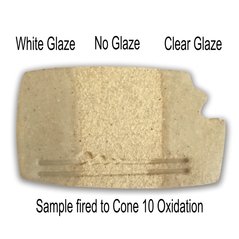 Kansas Clay - Cone 10 Stoneware White with Grog - 50 Pounds Dry