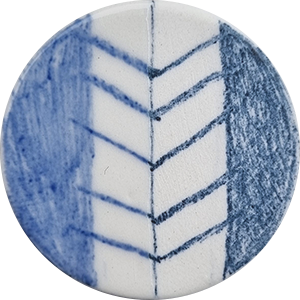 Chrysanthos – Cone 06-10 - Blue Underglaze Pencil