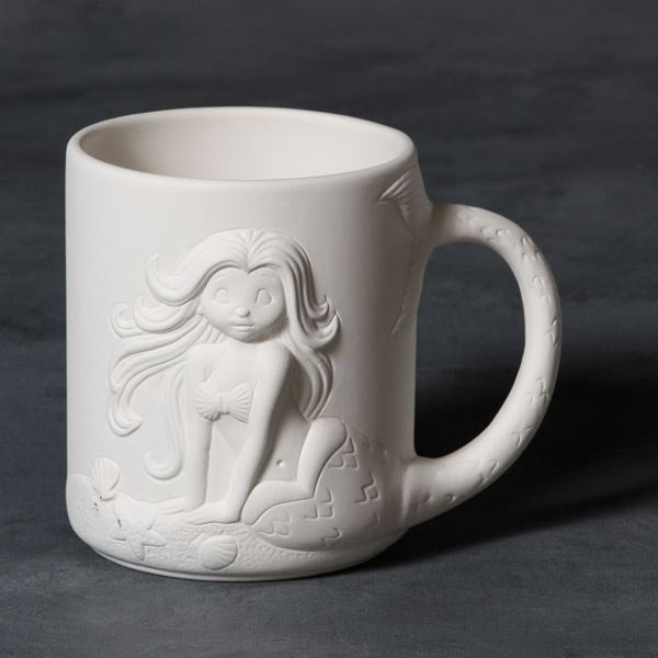 Mayco Earthenware Bisque - MB1482 Mermaid Mug