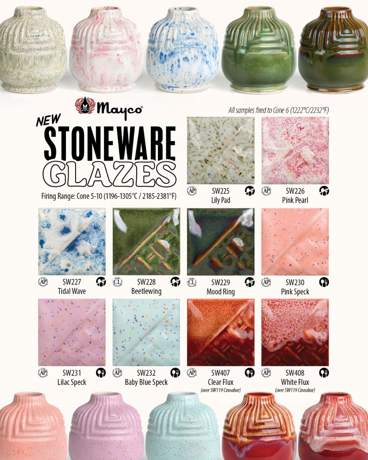 Mayco Cone 5-6 SW Stoneware 2026 Kit