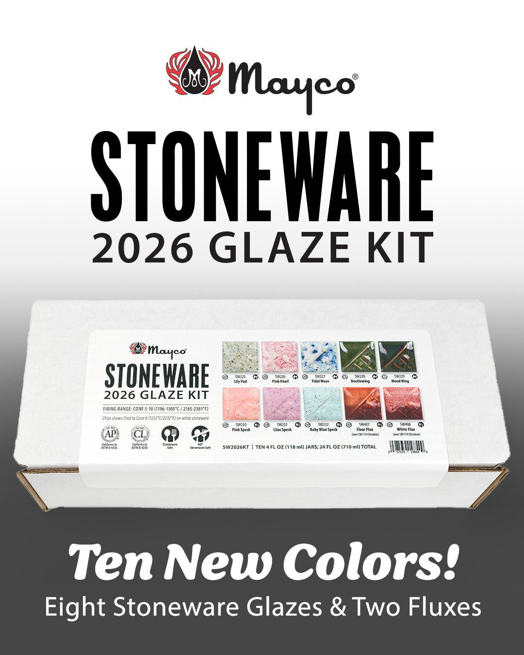 Mayco Cone 5-6 SW Stoneware 2026 Kit