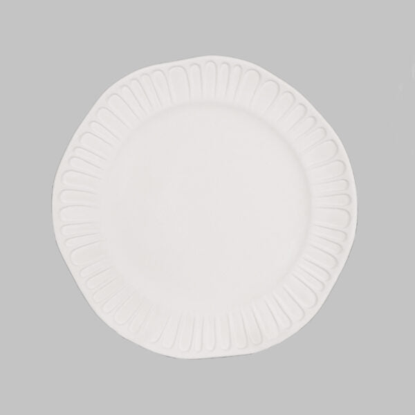 Mayco Stoneware Bisque - SB152 Stoneware Fluted Salad Plate