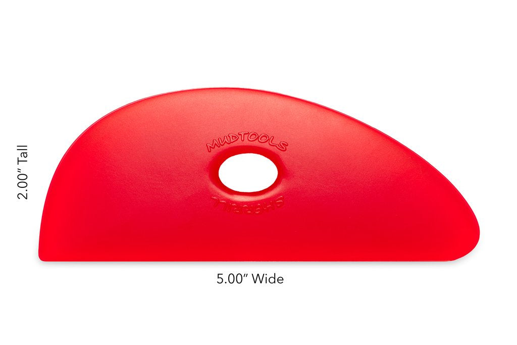 STLCC Forest Park Mudtools Shape 3 Red Polymer Rib