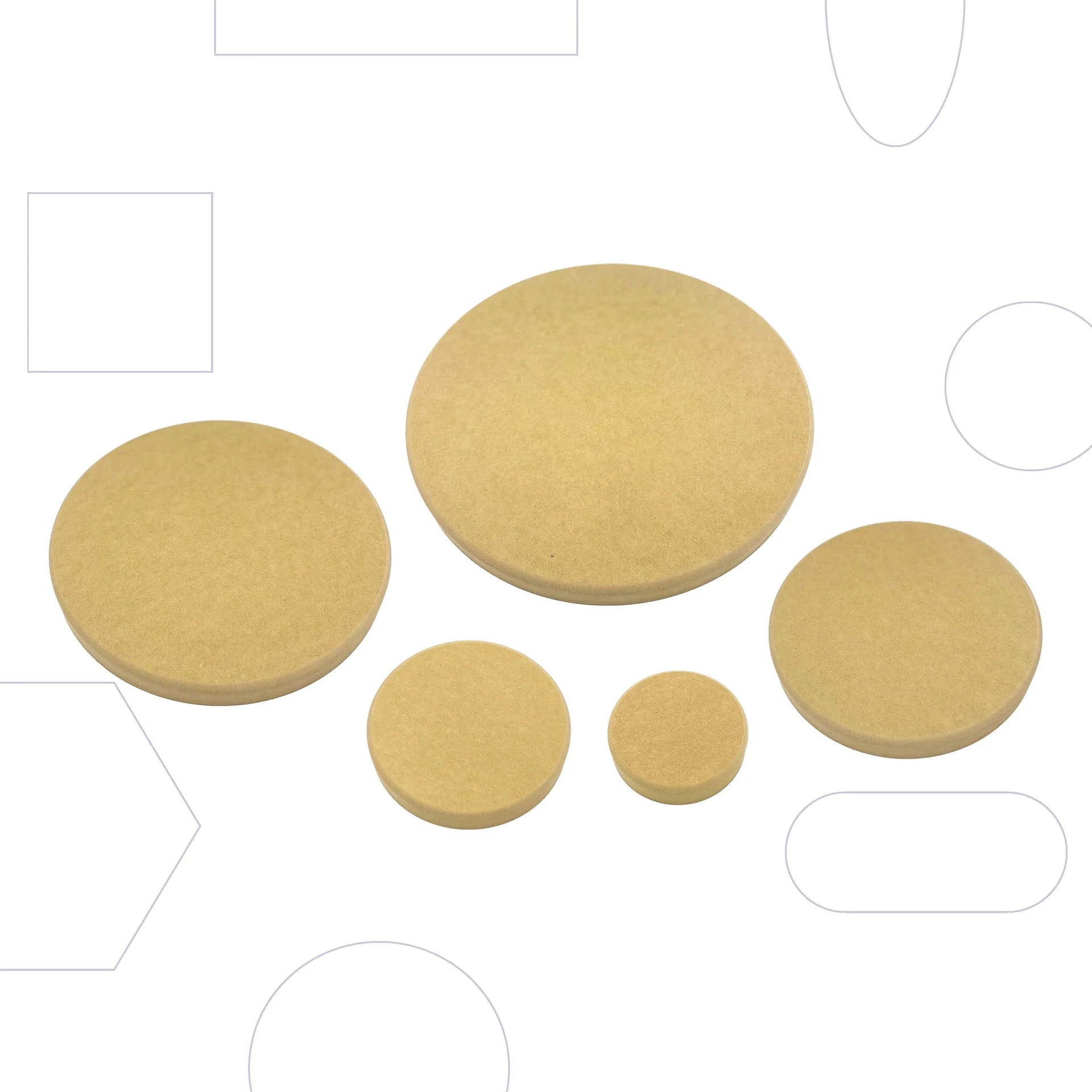 GR Pottery Forms - Wallie Round (5 Piece)