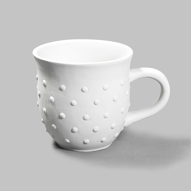 Mayco Earthenware Bisque - MB1560 Hobnail Mug