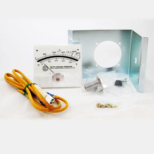 Skutt Analog Pyrometer with Thermocouple and Mounting Bracket