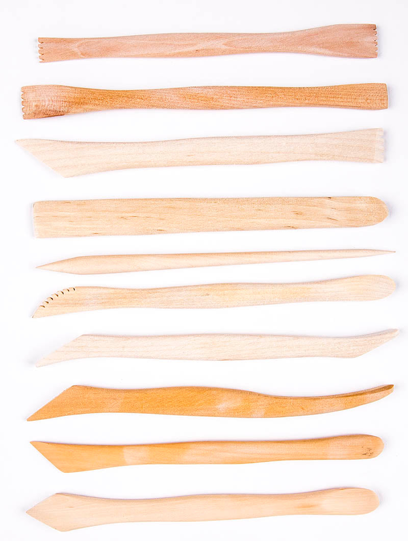 CCA - Wood Modeling Tools Set, 10 Pieces, 8"