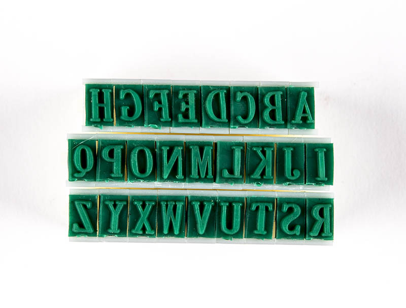 CCA - Rubber Stamps,Letters 1/4" Tall