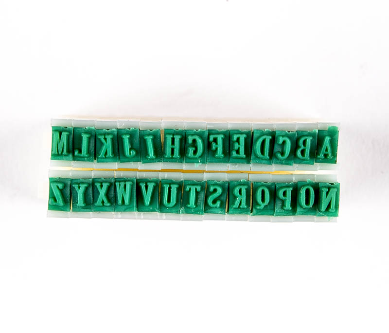 CCA - Rubber Stamps,Letters 1/8" Tall