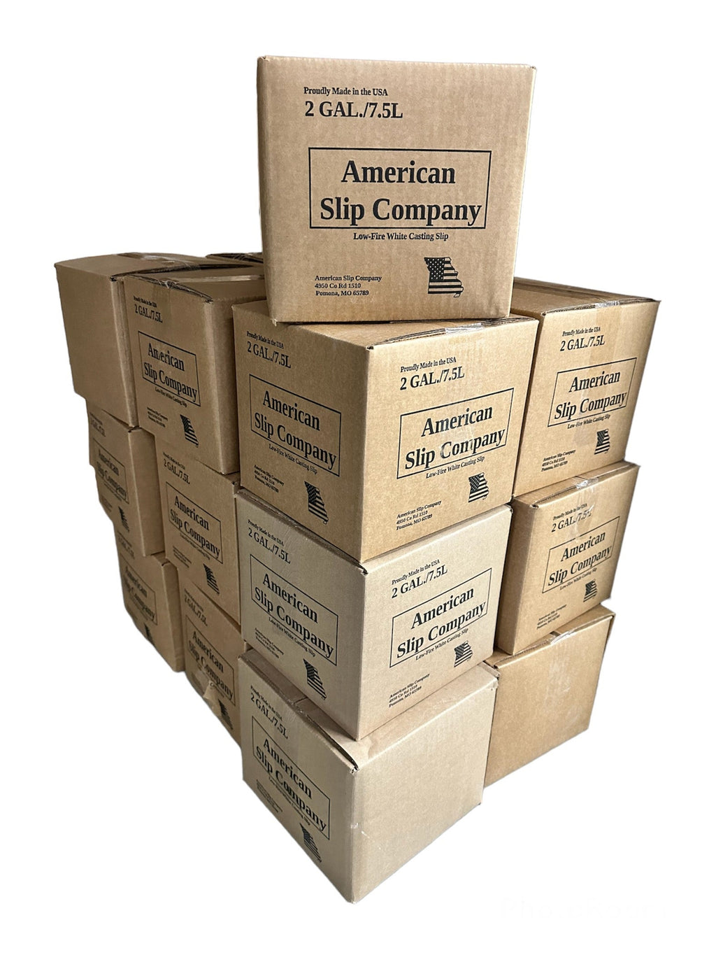 American Slip Co. – Cone 06-04 White Earthenware Casting Slip – 2 Gallon Box