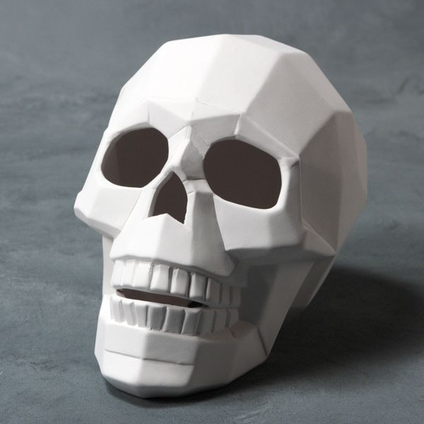 Mayco Earthenware Bisque - MB1515 Faceted Skull