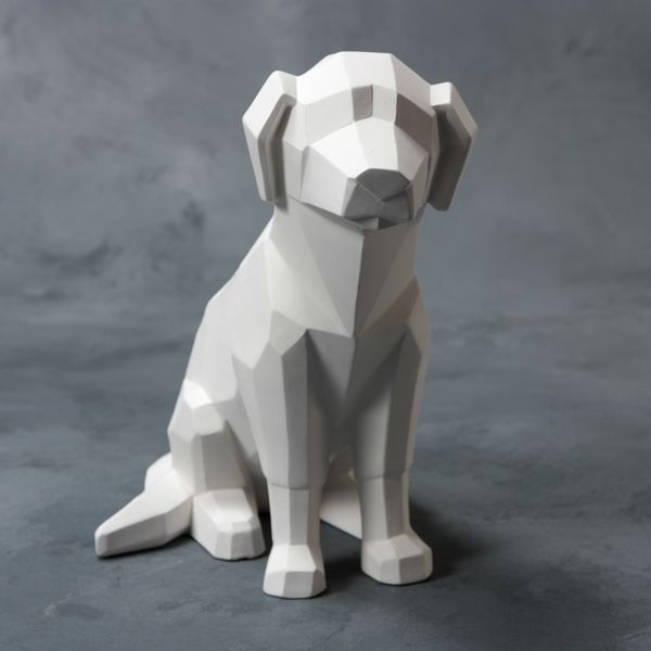 Mayco Earthenware Bisque - MB1516 Faceted Dog