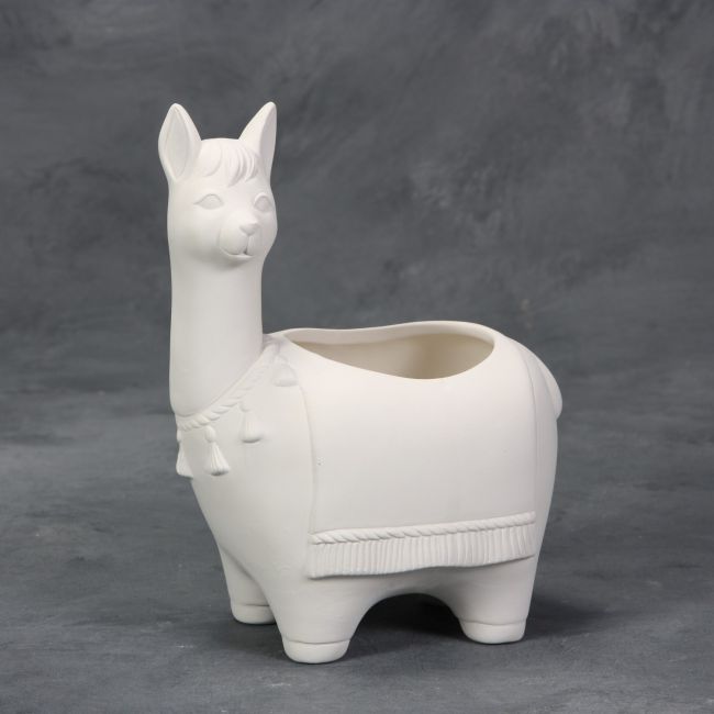 Mayco Earthenware Bisque - MB1537 Llama Container
