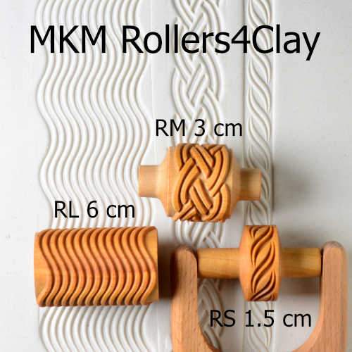 MKM RS, RM, RL Texture Roller Size Comparison