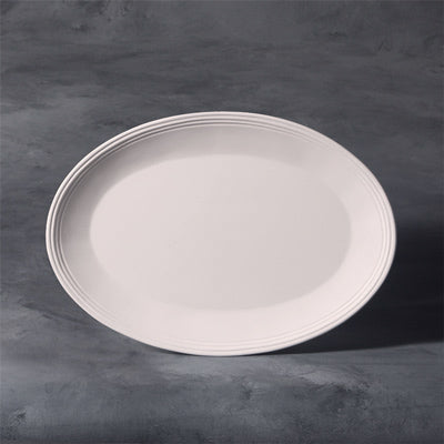 Mayco Stoneware Bisque - SB118 12” Oval Platter