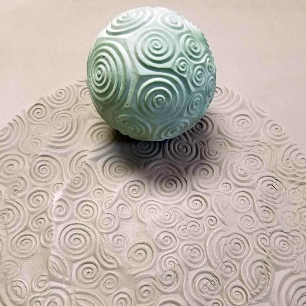 Clay Planet Texture Sphere – Spirals