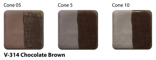 AMACO – Cone 05-10 - V314 Chocolate Brown