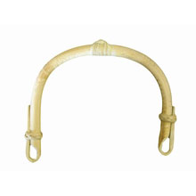 Bamboo Cane Horseshoe Handle with Top Knot