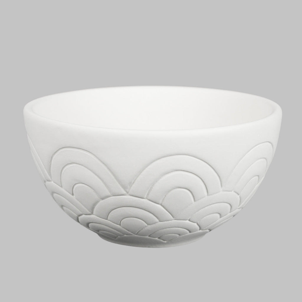 Mayco Earthenware Bisque - MB1613 Scalloped Bowl