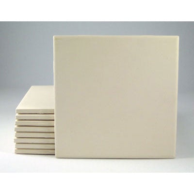 6” Square Bisque Tiles